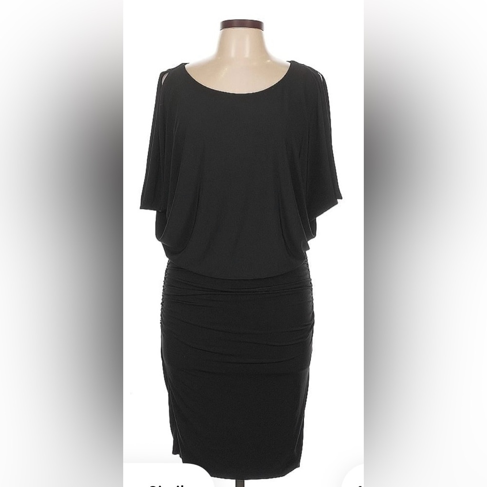 NWT Velvet by Graham & Spencer Chic Black Mini Dress